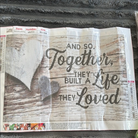 Source Unknown Heartfelt Quote Art in Gray and White - Picture 1 of 4